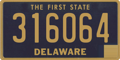 DE license plate 316064