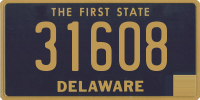 DE license plate 31608