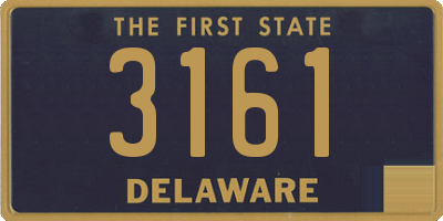 DE license plate 3161