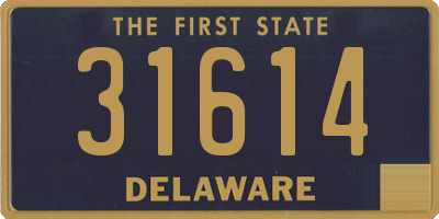 DE license plate 31614