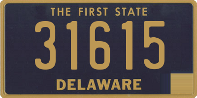 DE license plate 31615