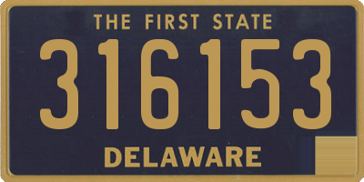 DE license plate 316153