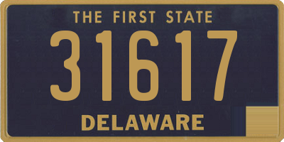 DE license plate 31617