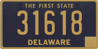 DE license plate 31618