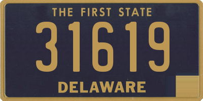 DE license plate 31619