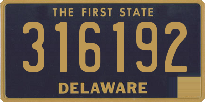 DE license plate 316192