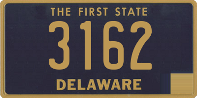 DE license plate 3162