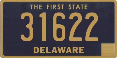 DE license plate 31622