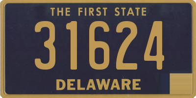 DE license plate 31624