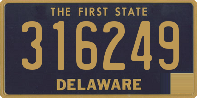 DE license plate 316249