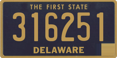 DE license plate 316251