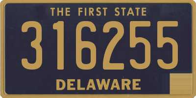 DE license plate 316255
