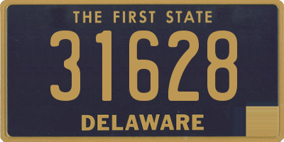 DE license plate 31628