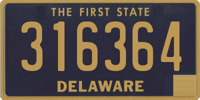 DE license plate 316364