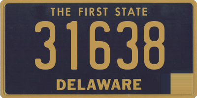 DE license plate 31638