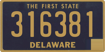 DE license plate 316381