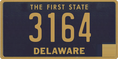 DE license plate 3164