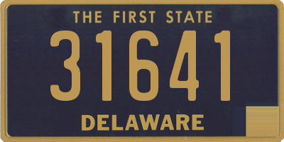 DE license plate 31641