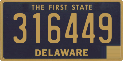 DE license plate 316449