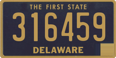 DE license plate 316459