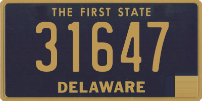 DE license plate 31647