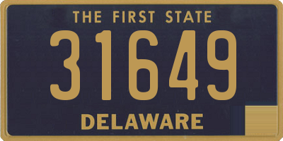 DE license plate 31649