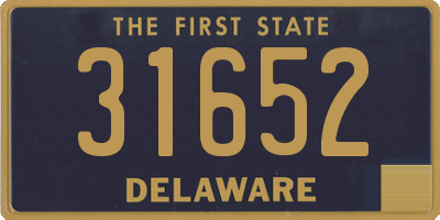 DE license plate 31652