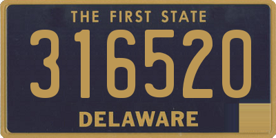 DE license plate 316520