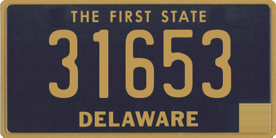 DE license plate 31653