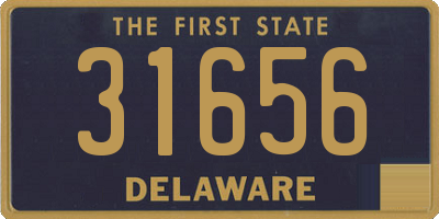 DE license plate 31656