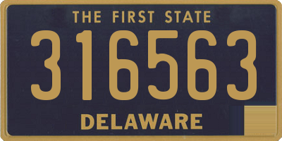 DE license plate 316563
