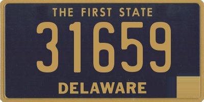 DE license plate 31659