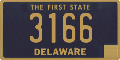 DE license plate 3166