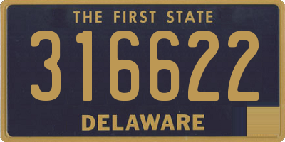 DE license plate 316622