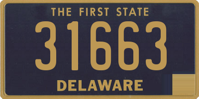 DE license plate 31663