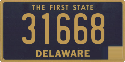 DE license plate 31668