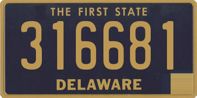 DE license plate 316681