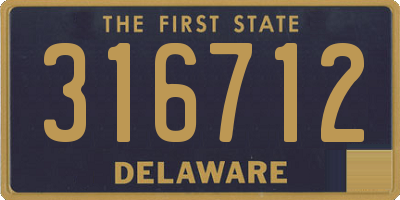 DE license plate 316712