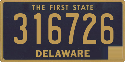 DE license plate 316726