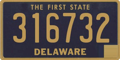 DE license plate 316732
