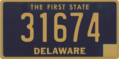 DE license plate 31674