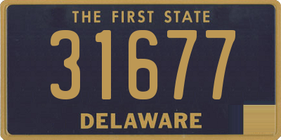 DE license plate 31677