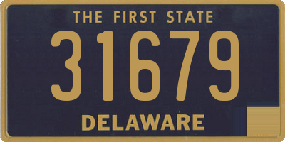 DE license plate 31679