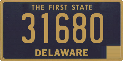 DE license plate 31680