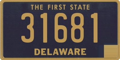 DE license plate 31681