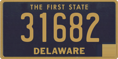 DE license plate 31682