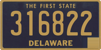 DE license plate 316822