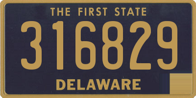 DE license plate 316829