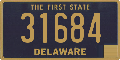 DE license plate 31684