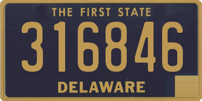 DE license plate 316846